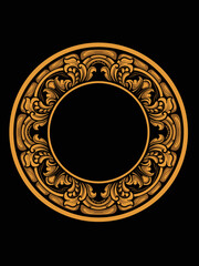 vintage classic style pattern vector design, editable color