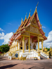 Naklejka premium Wat Klang, Ordination Hall called an Ubosot, Nakhom Phanom, North East Thailand.