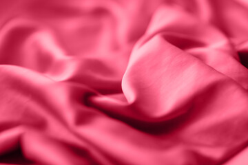 Smooth magenta silk or satin can use as background
