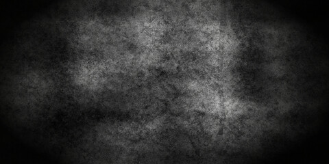 Dark black stone marble concrete grunge wall texture and backdrop background anthracite panorama. Panorama dark black slate grunge backdrop vanttege marble background or texture.	

