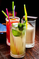 tasty cocktail in the bar