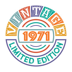 Vintage 1971 Limited Edition