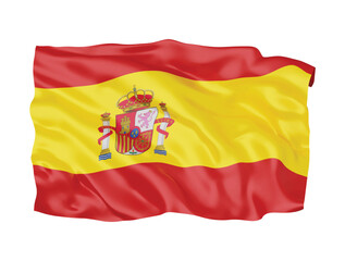 Fototapeta premium 3d Spain flag national sign symbol