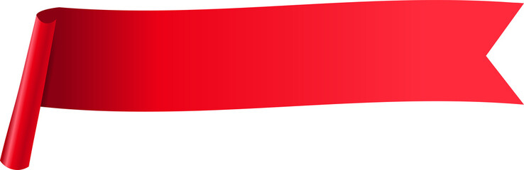 Obraz premium Red paper tag label isolated background