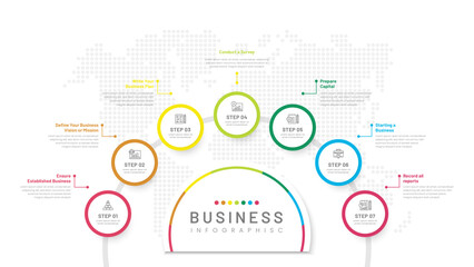 Vector Infographic With 7 Steps