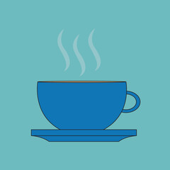 cute tea cup vector. tea cup vector illustration