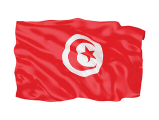 3d Tunisia  flag national sign symbol