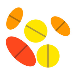 Pills Flat Icon