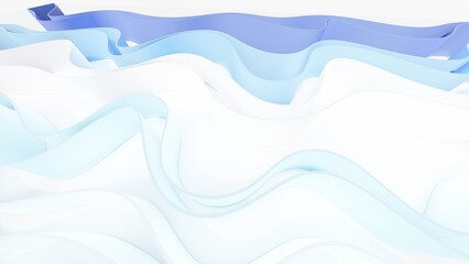 Fototapeta premium Abstract background curve pattern 3d render