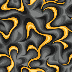 Abstract marble texture seamless pattern. Modern endless curve camo ornament for fabric and fashion textile print. Vector background.