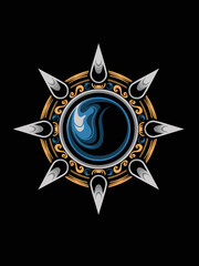 Fototapeta premium classic engraving ornament vector design for elements, editable color