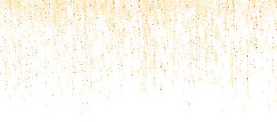 Fototapeta na wymiar Bright dust sparkling on a transparent background