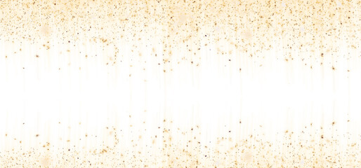 Fototapeta na wymiar golden glitter effect on transparent background