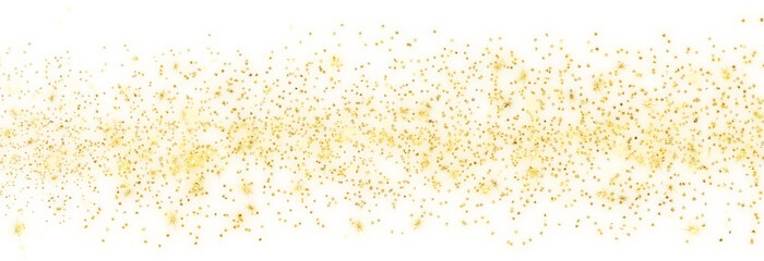 sparkling confetti and gold dust
