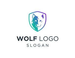 Logo about Wolf on a white background. created using the CorelDraw application.