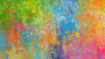 カラフルなペイント。抽象的なアート