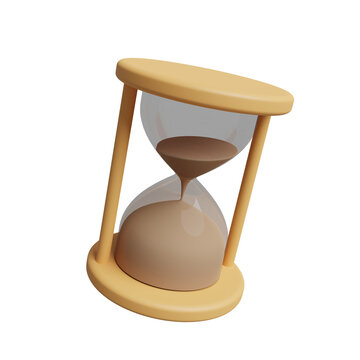 Sand Clock 3d render illustration