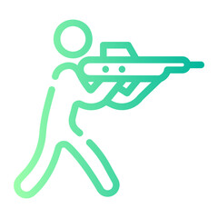 shooting gradient icon