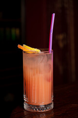 tasty cocktail in the bar