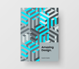 Minimalistic banner vector design concept. Colorful geometric tiles poster illustration.