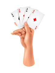 Hand Game Cards Composition