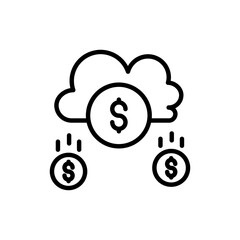 Funding icon in vector. Logotype