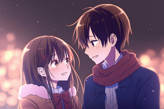Cute couple anime Wallpapers Download  MobCup