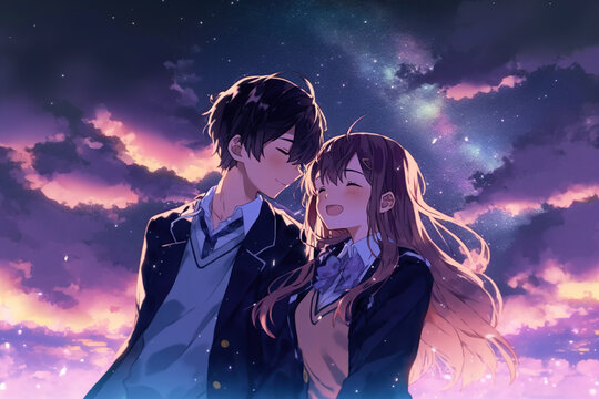 Anime couple HD wallpapers  Pxfuel