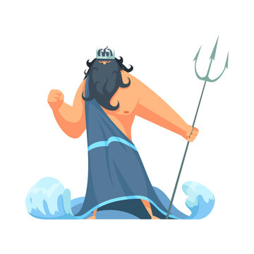 recommend clip art: Poseidon Greek God Composition