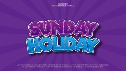summer holiday style and vibes vector text effect. fully editable font and text