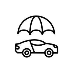 Auto Insurance icon in vector. Logotype