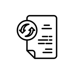 Resubmit icon in vector. Logotype
