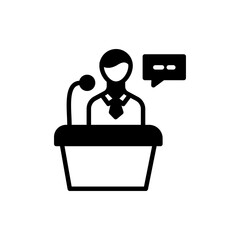 Conference icon in vector. Logotype