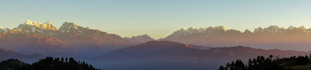 Crédence de cuisine en verre imprimé Cho Oyu Népal. Chaîne de montagnes de l& 39 Everest