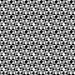 Grid black and white geometrical shapes seamless pattern, Geometric template