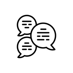 Forum icon in vector. Logotype