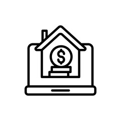 Mortgage Lender Software icon in vector. Logotype