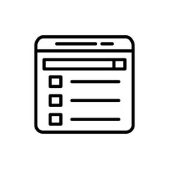 Website Domain icon in vector. Logotype