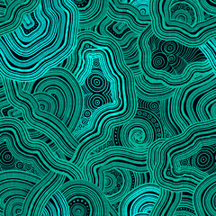 Malachite seamless pattern. Green mineral gemstone texture