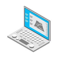 Medical Laboratory Laptop Composition