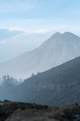 mountain landscape with clouds, mountains in the fog, clouds over the mountains, mountain landscape with fog, fog in the mountains