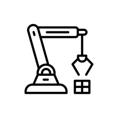 Robotic Arm icon in vector. Logotype