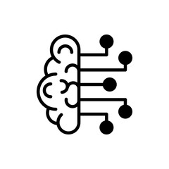 Artificial Intelligence icon in vector. Logotype