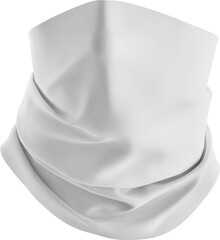 Neck Gaiter Isolated Mockup - 3D Illustration, Front View