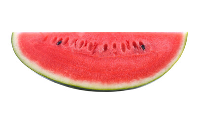 Sliced of watermelon isolated transparent png - obrazy, fototapety, plakaty