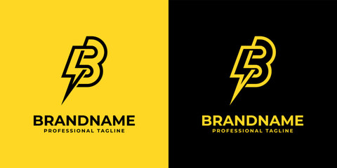 Letter B Energy Logo, suitable for any business related to Energy or electricity with B initials. © Prayoga