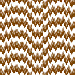 Seamless Ikat Pattern. Abstract background for textile design, wallpaper, surface textures, wrapping paper.