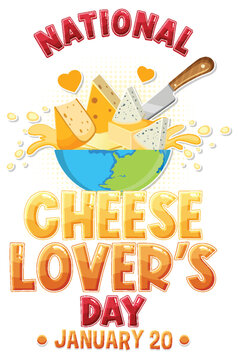 National Cheese Lovers Day Banner Design