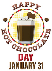 National Hot Chocolate Day Banner Design