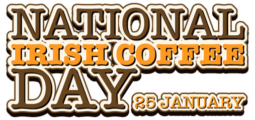 National Irish Coffee Day Banner Design